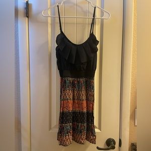 Navy Blue/Patterned Dress